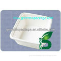 Eco-friendly disposable Bagasse Pulp Square Bowl